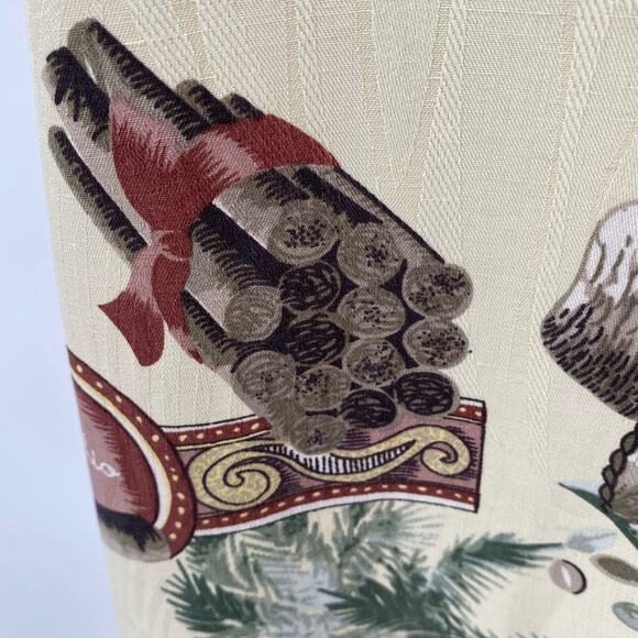 Cigar themed button down shirt 100% silk aloha Hawaiian poker XL - Picture 3 of 9